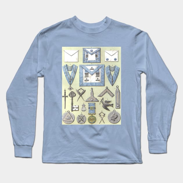 Freemasonry on the Cheap! Grand Lodge of England. Long Sleeve T-Shirt by Star Scrunch